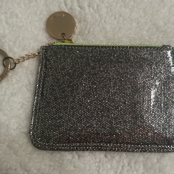 Deux Lux Silver Sequin Coin Wristlet - Picture 3 of 7